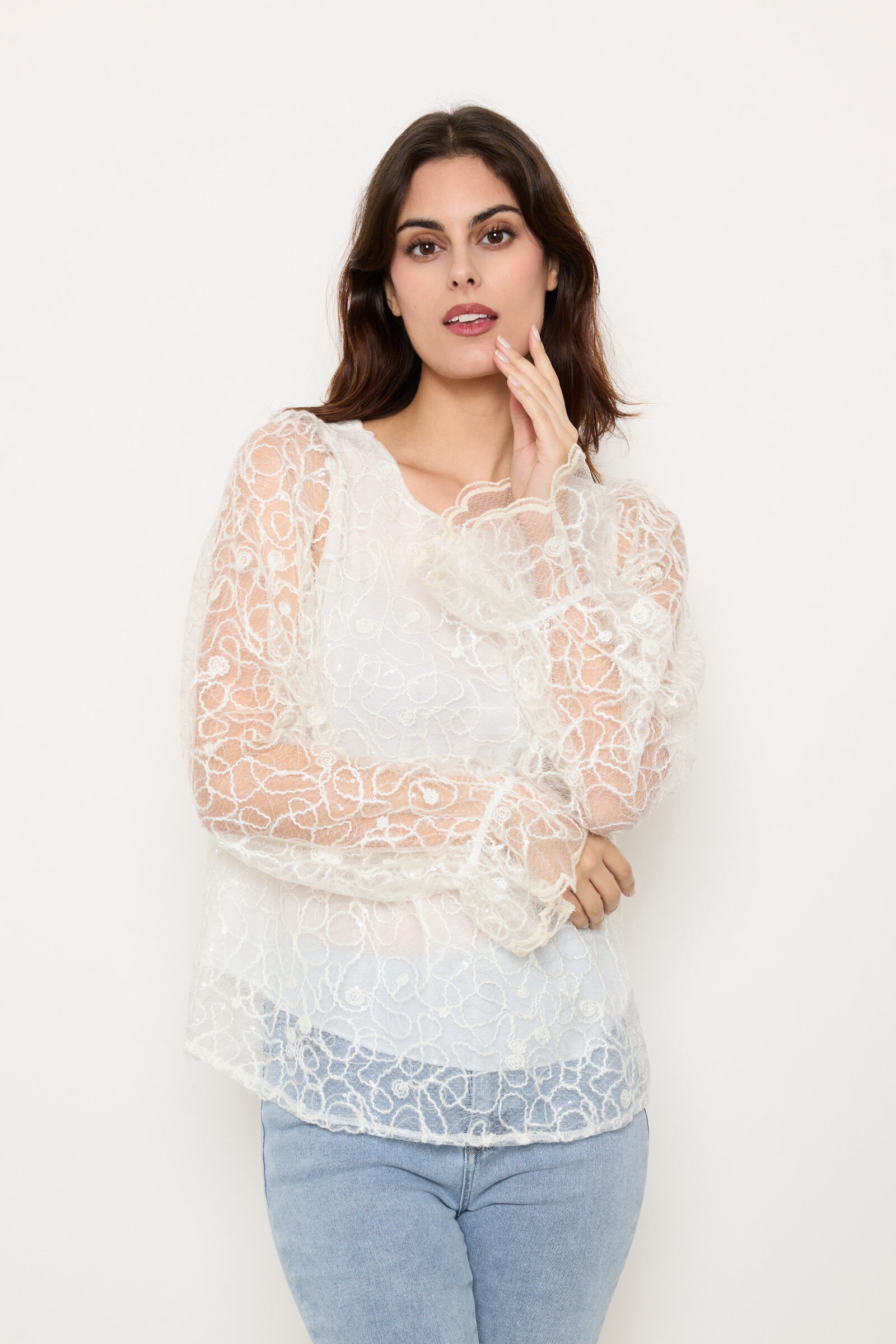 Grossiste Bellavie - BLOUSE EN DENTELLE