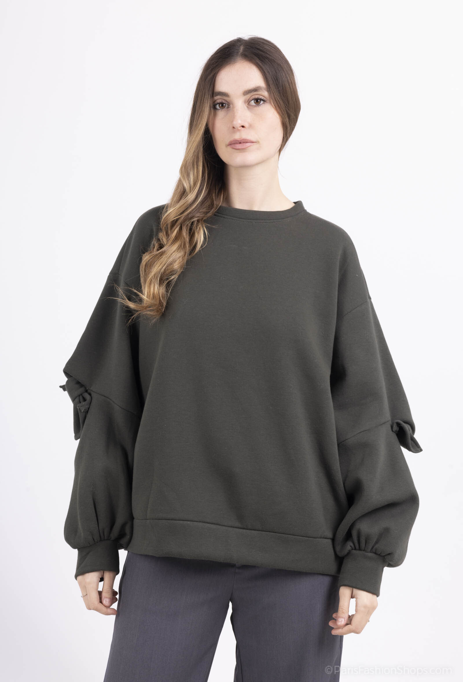 Grossiste Bellavie - SWEAT NOEUD SUR LA MANCHE