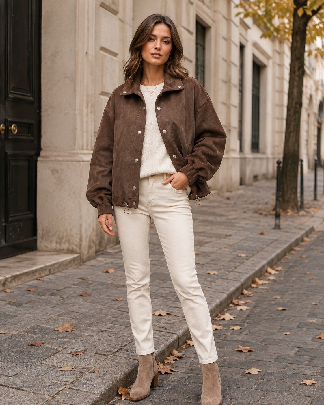 Grossiste Bellavie - Veste oversize au style casual chic, idéale pour la mi-saison