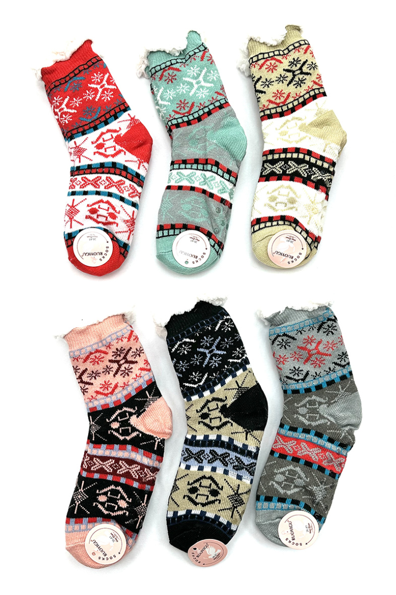 Grossiste BELLE COM'ELLE - Chaussettes de Noël Adulte