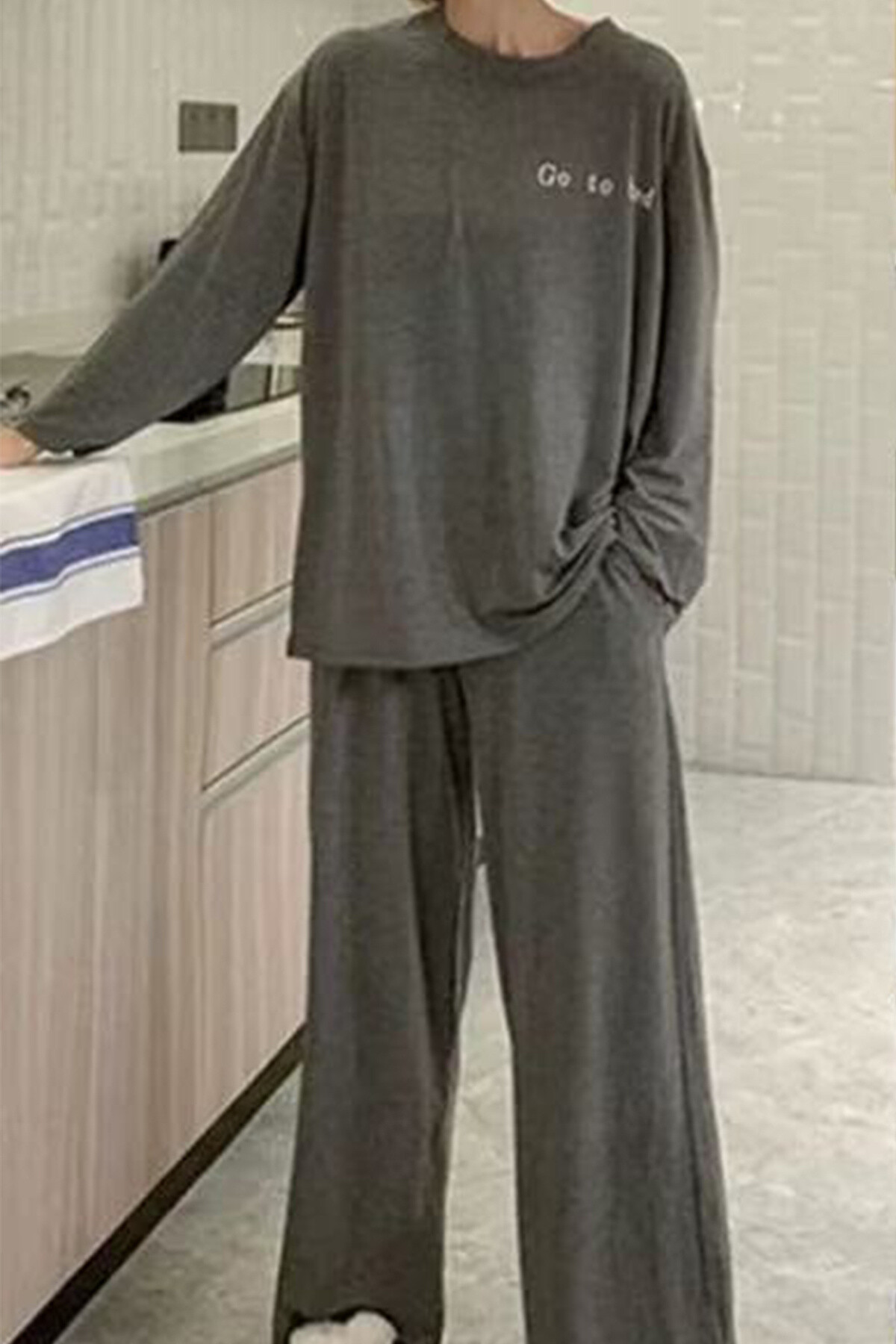 Grossiste BELLE COM'ELLE - Ensemble Pyjama Manches Longues "Go To Bed"