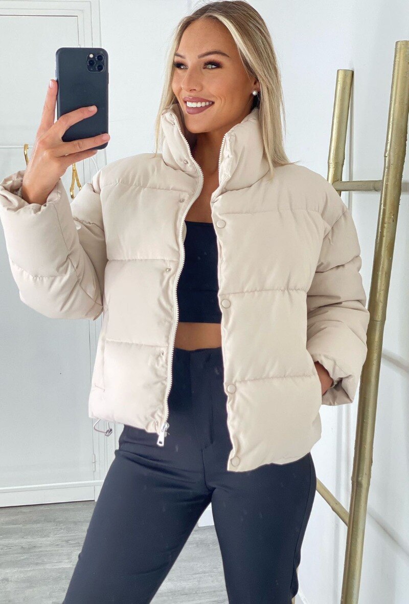 Großhändler Belle Copine - Steppjacke mit geradem Schnitt