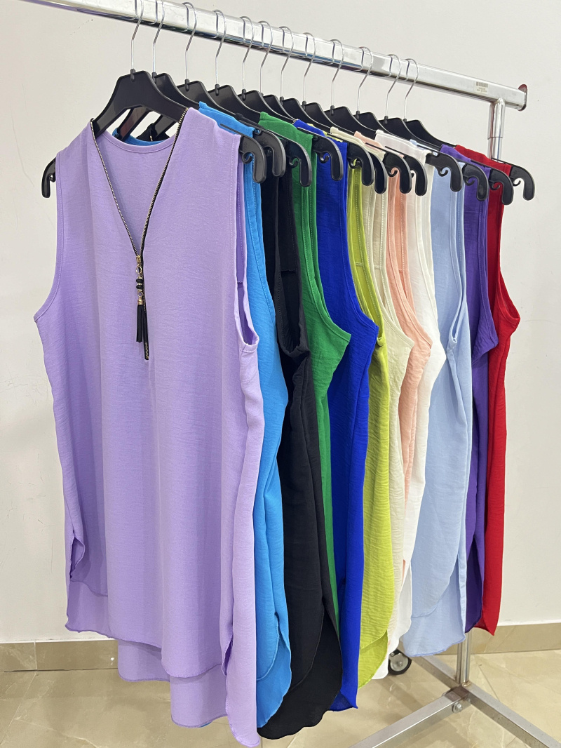Wholesaler Belle Fa - Stylish and lightweight zippered tank top