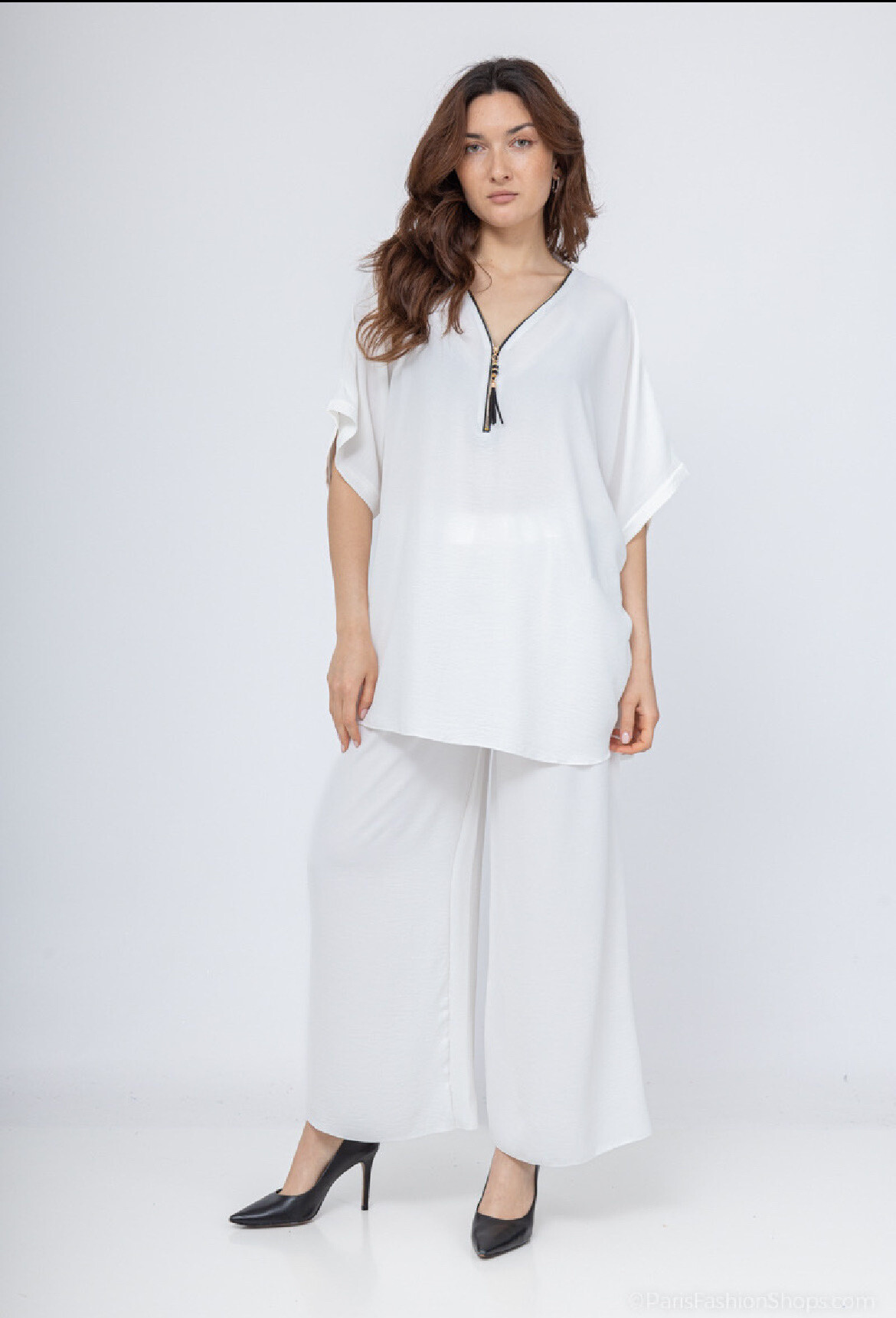 Wholesaler Belle Fa - Zip tunic and straight pants.