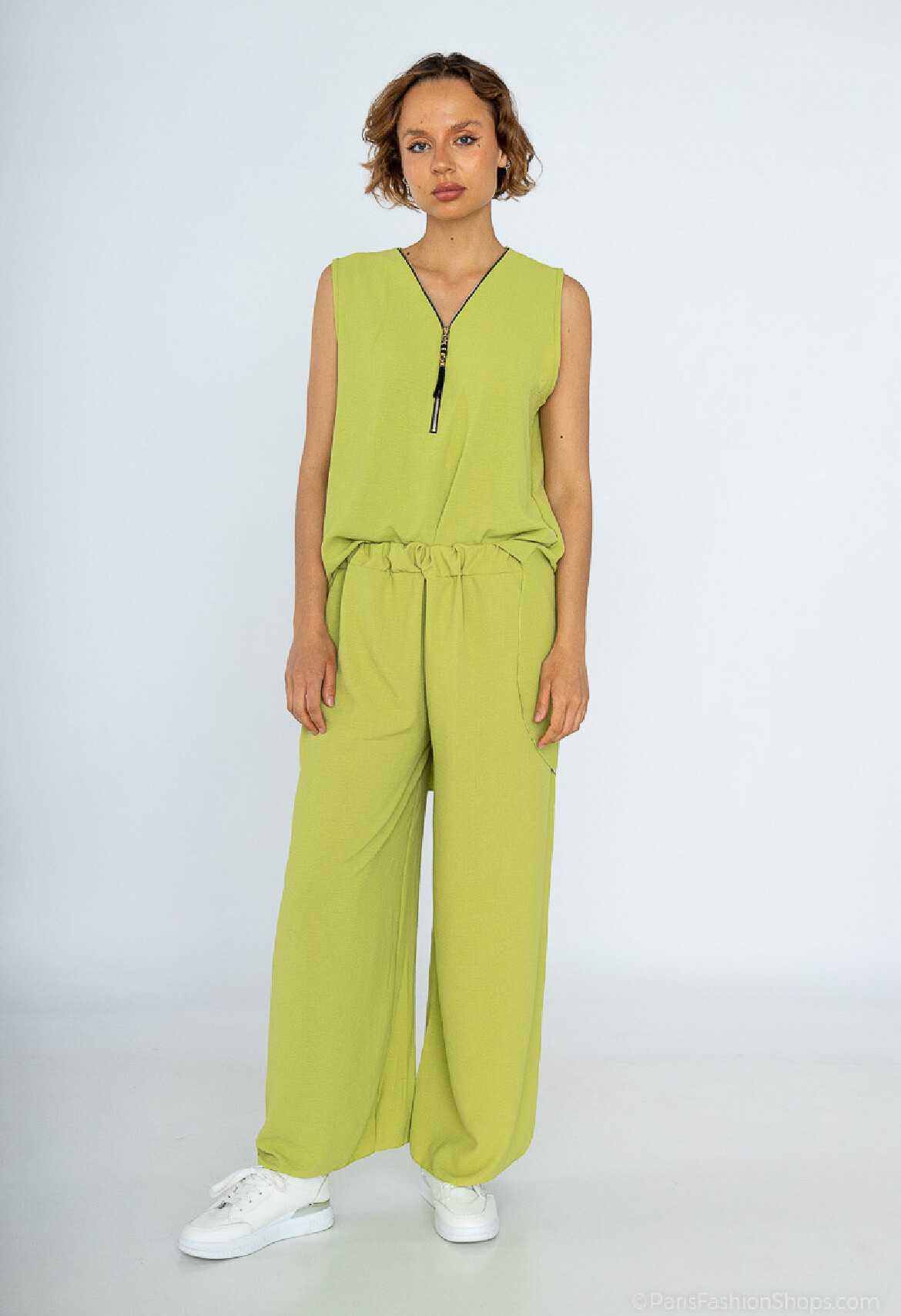 Wholesaler Belle Fa - Stylish set (zip tank top with straight pants)