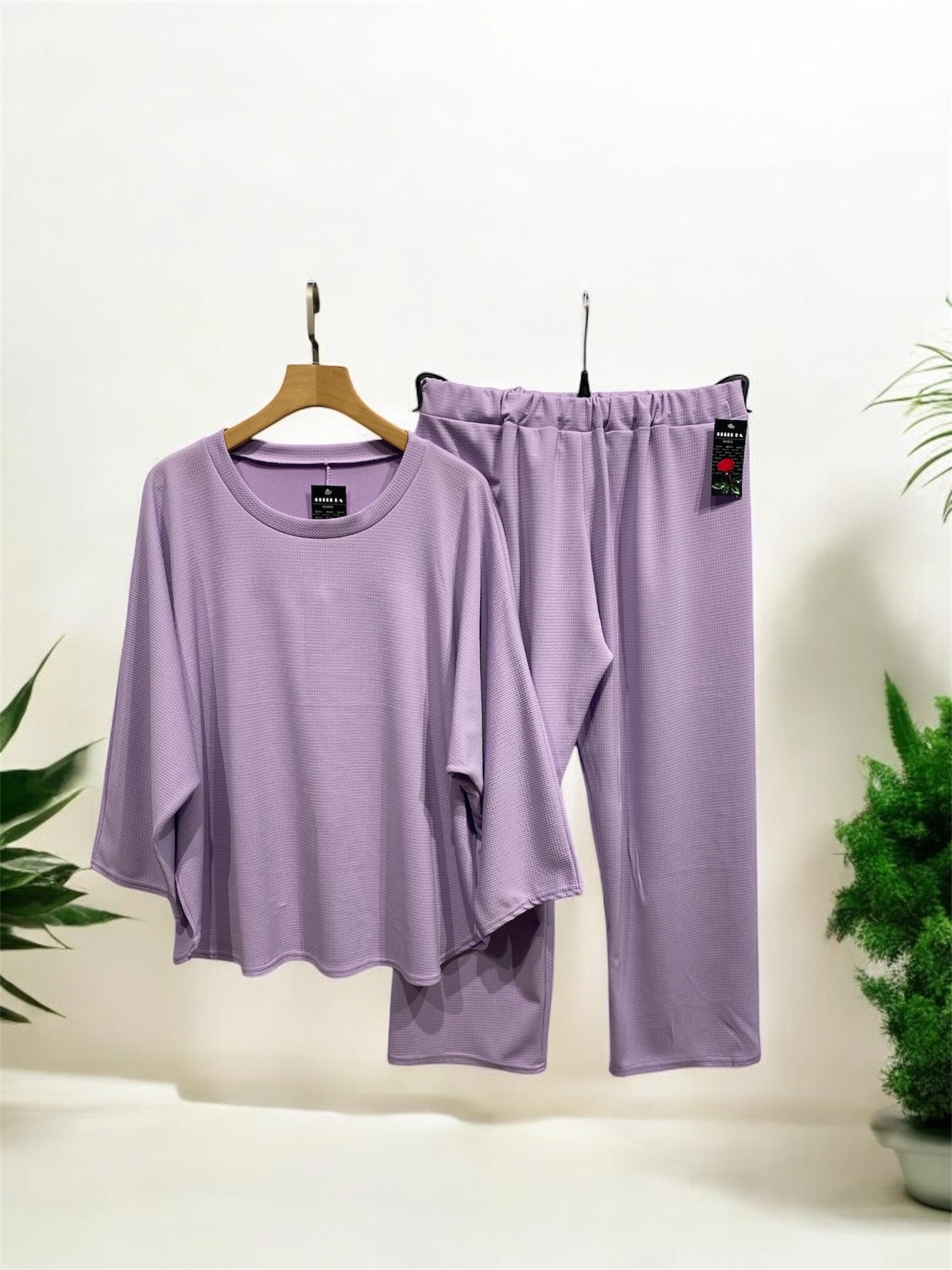 Wholesaler Belle Fa - Loose round neck tunic with straight pants. 107