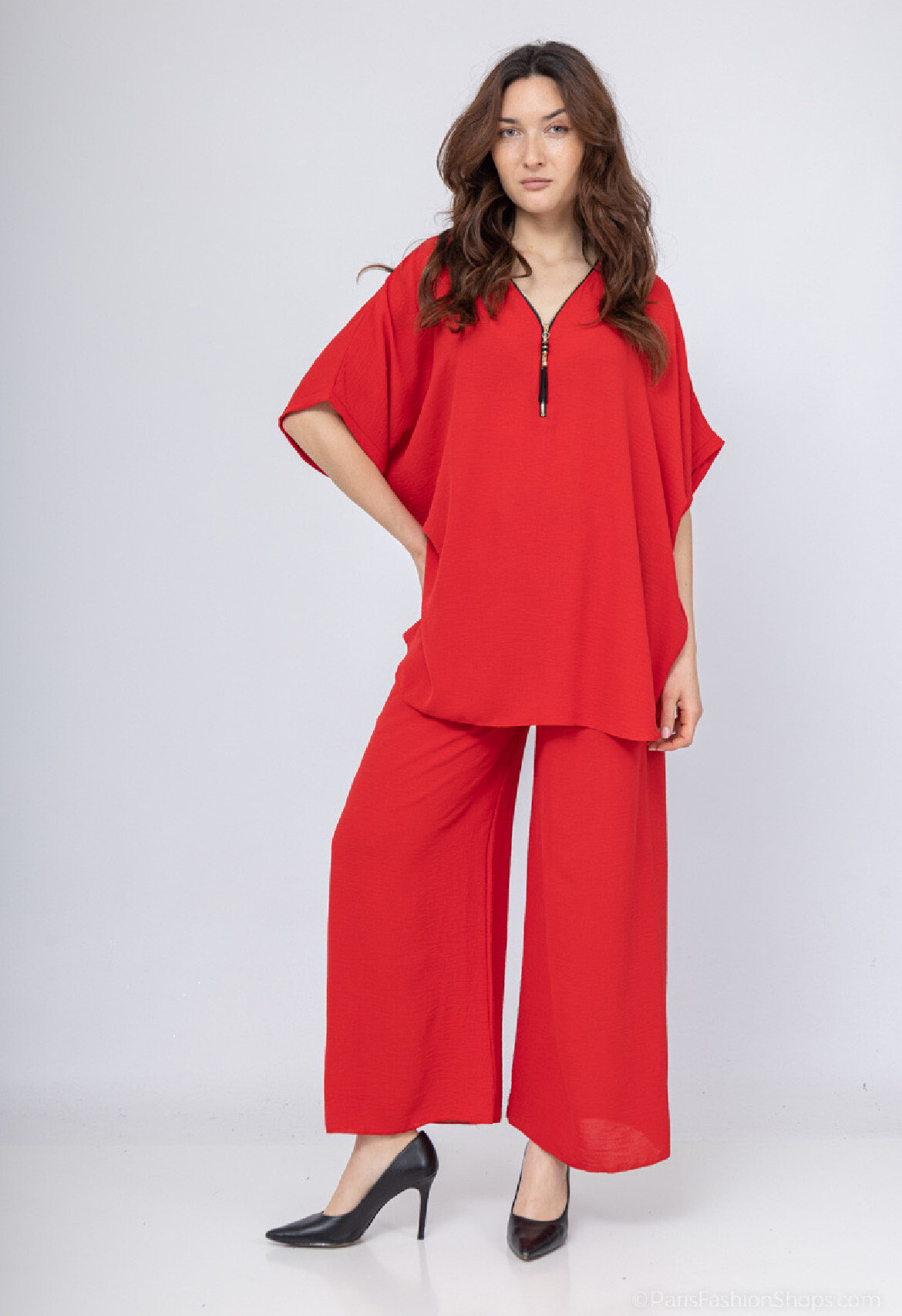 Wholesaler Belle Fa - Zip tunic and straight pants.