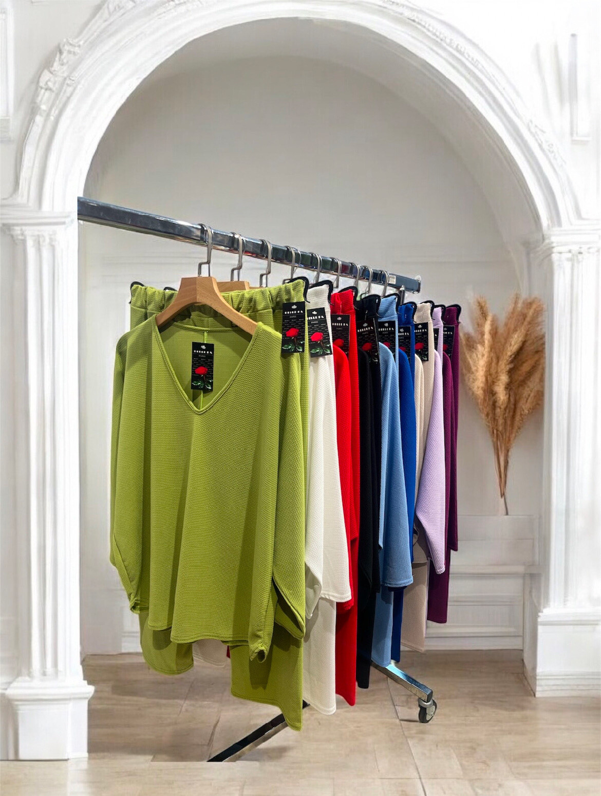 Wholesaler Belle Fa - Loose round neck tunic with pants. 101