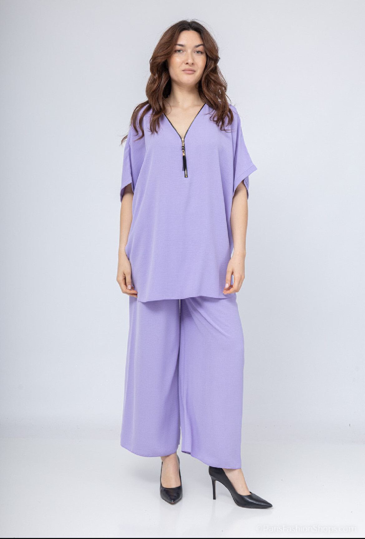 Wholesaler Belle Fa - Zip tunic and straight pants.