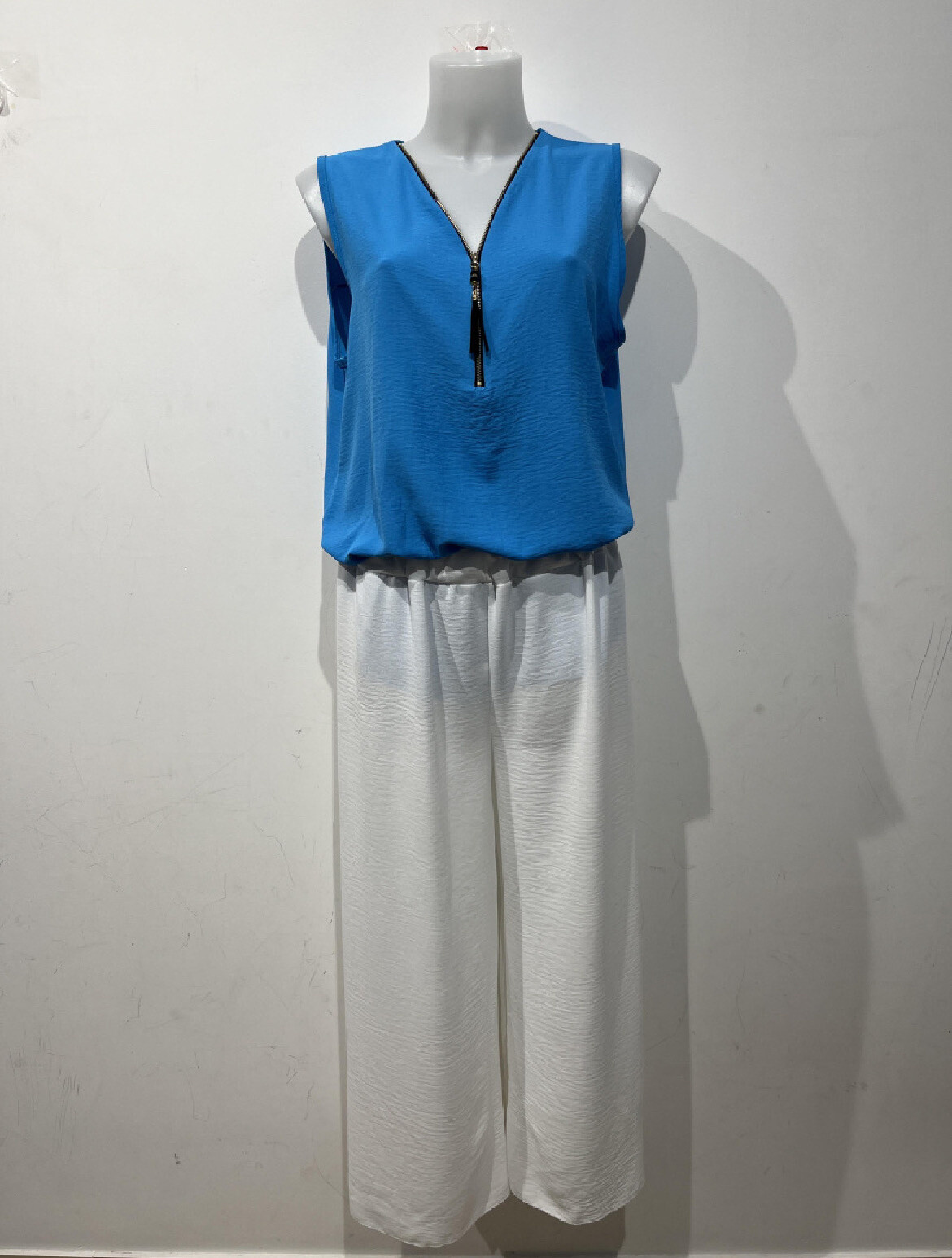 Mayorista Belle Fa - Conjunto elegante (cremallera con cremallera con pantalones rectos) 809_2