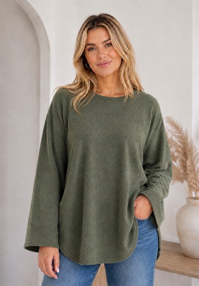 Großhändler Belle Fa - Extra dicker und weicher Rundhals-Pullover, 5881-228 Großhändler Belle Fa - Extra dicker und weicher Rundhals-Pullover, 5881-228