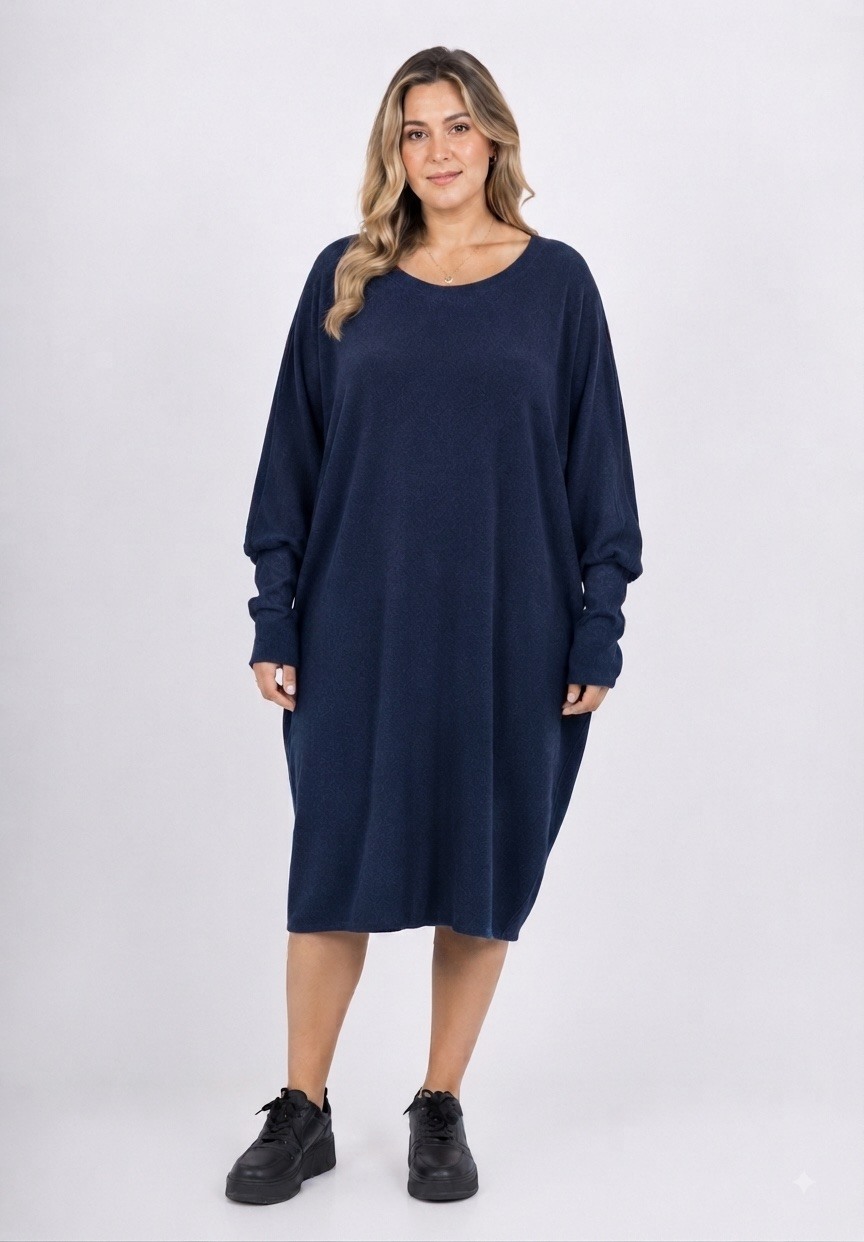 Wholesaler Belle Fa - Plus Size Soft Loose Thick Dress. 5824-50
