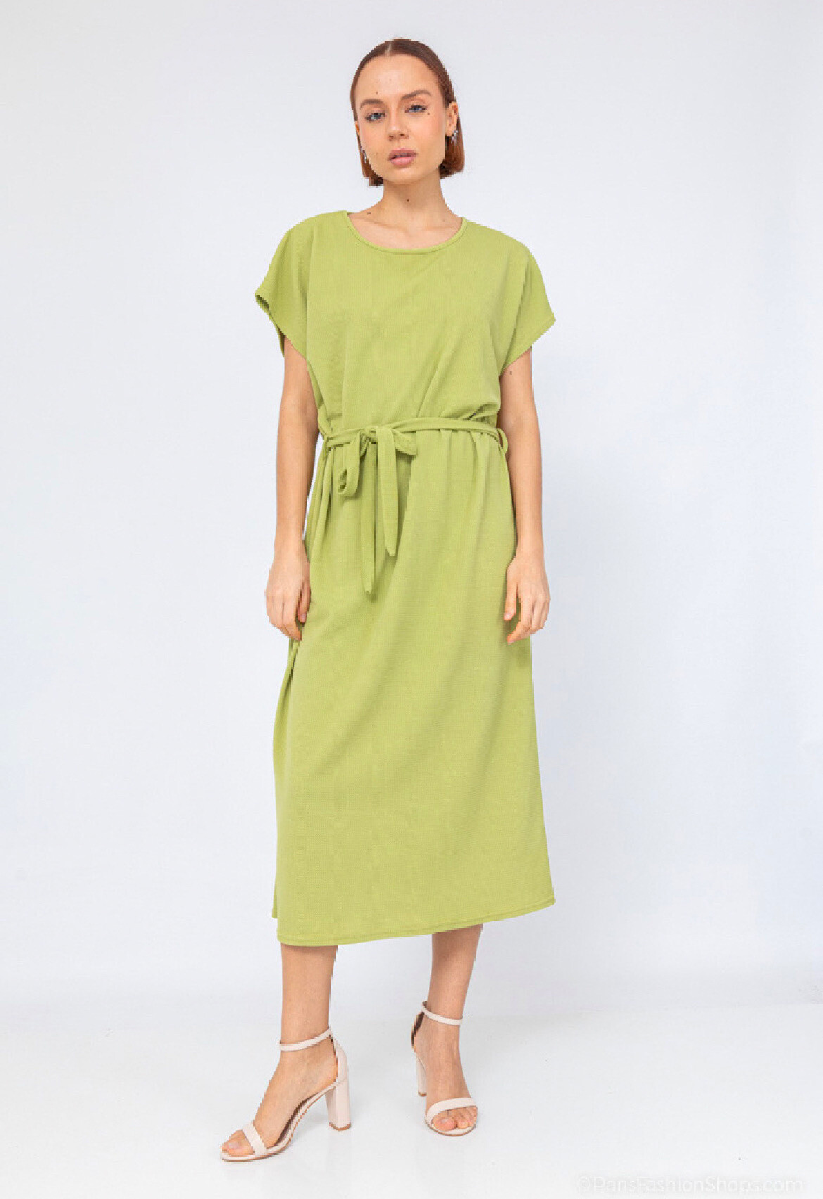 Wholesaler Belle Fa - Long dress with belt