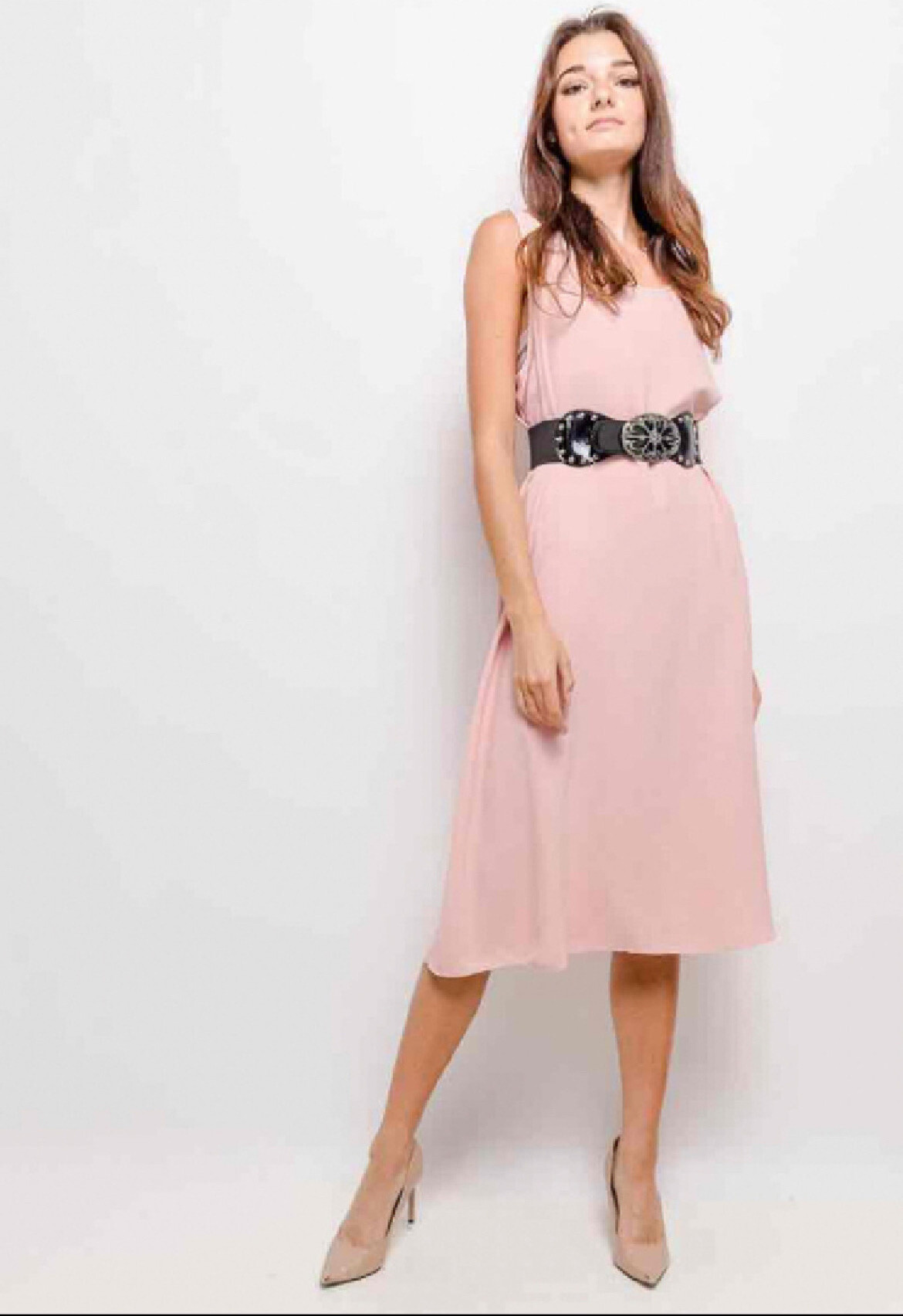 Wholesaler Belle Fa - Stretch dress with belt