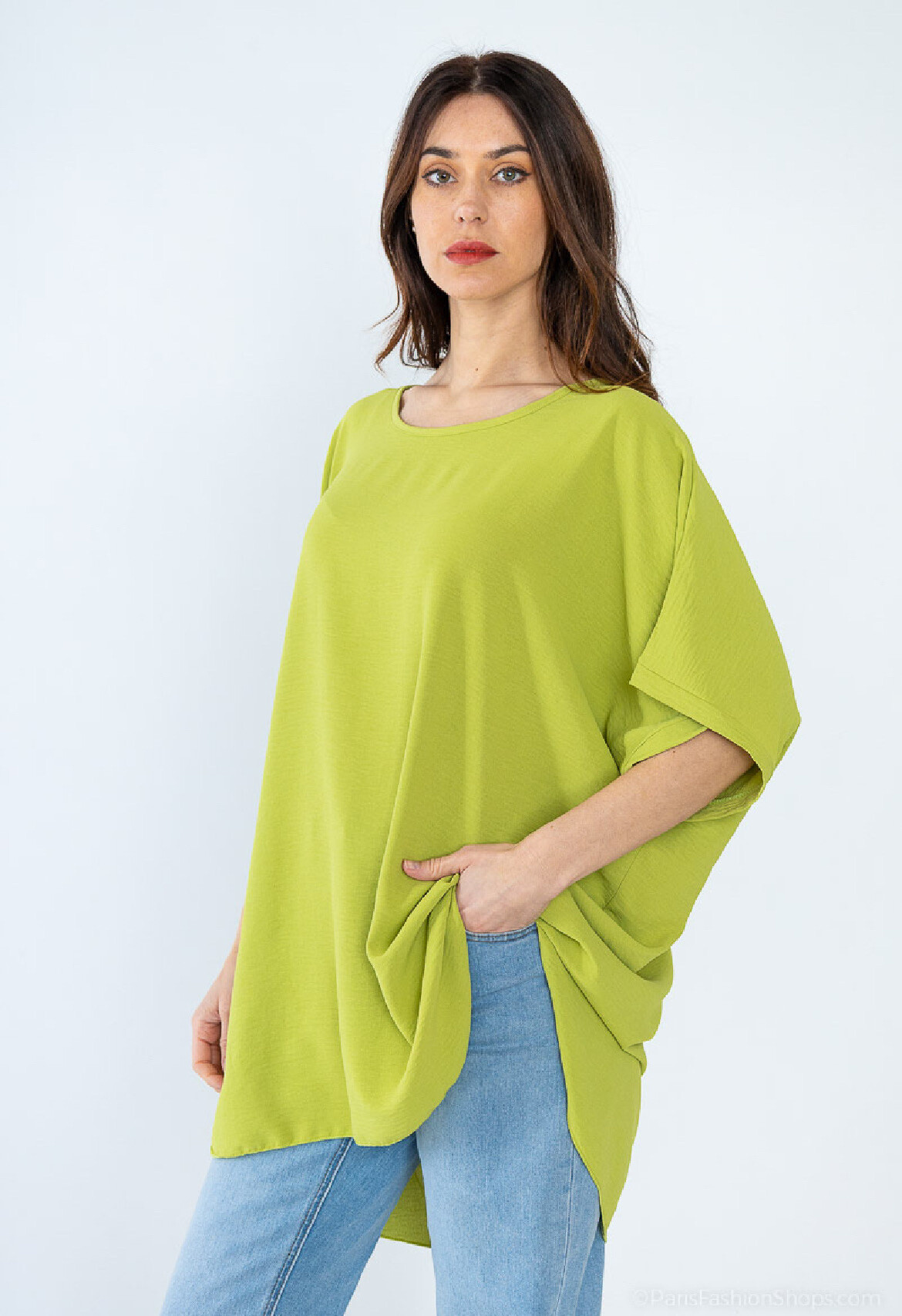 Grossiste Belle Fa - Tunique ample chic intemporelle 5881-227