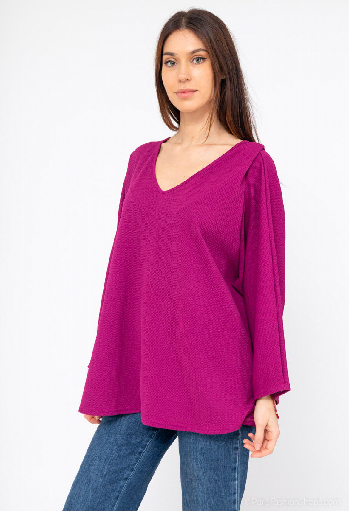 Wholesaler Belle Fa - Loose v-neck tunic