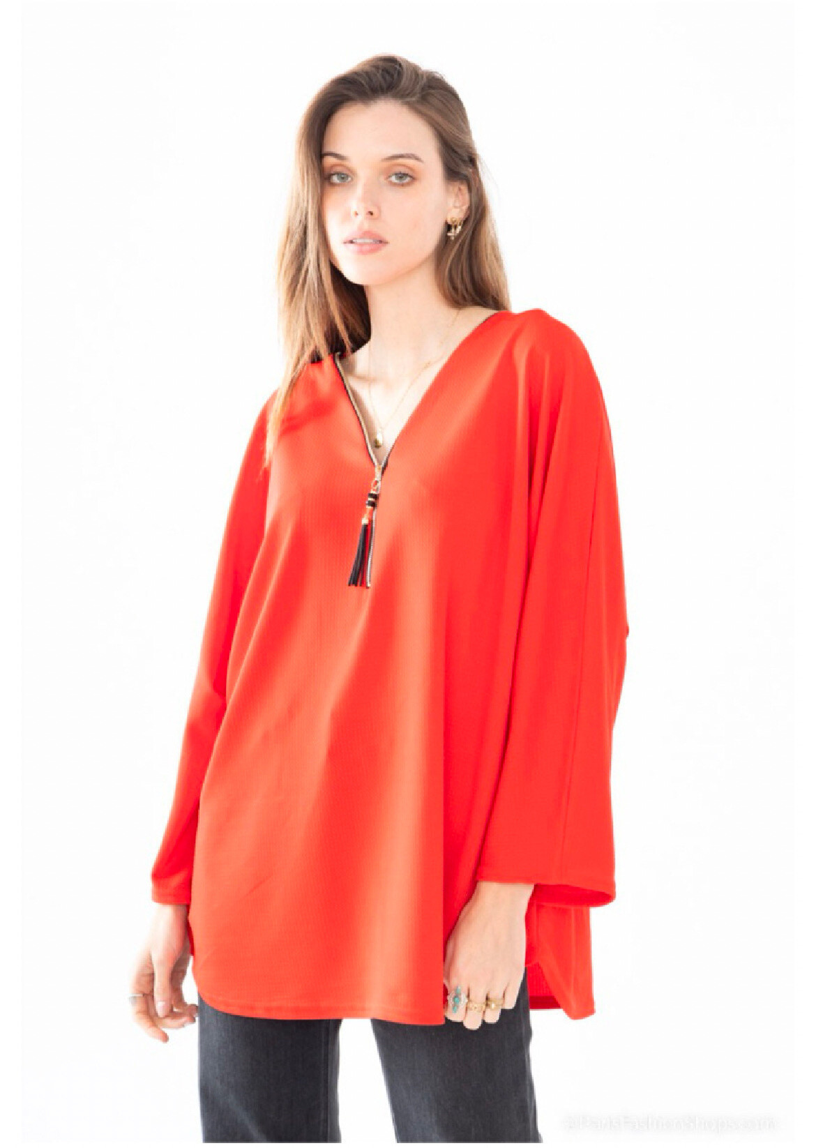 Wholesaler Belle Fa - Loose tunic with zipper