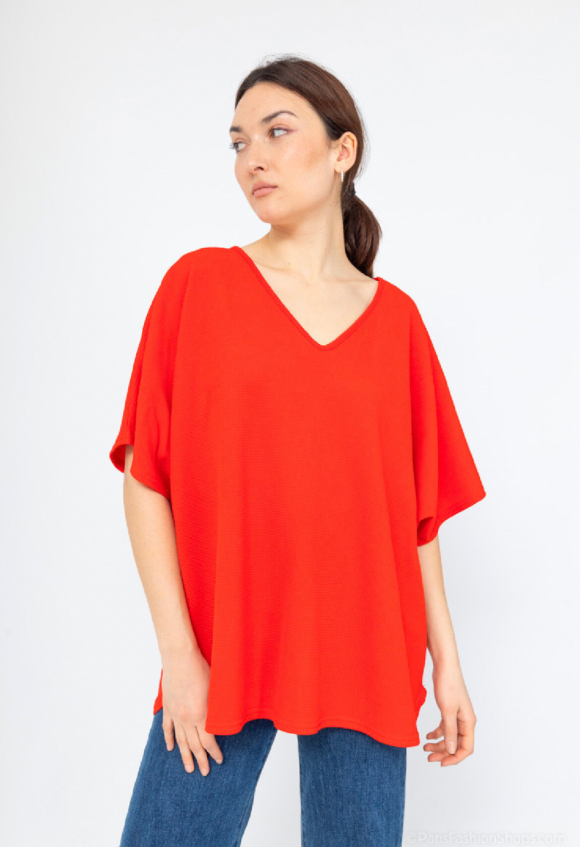 Wholesaler Belle Fa - Loose v-neck tunic