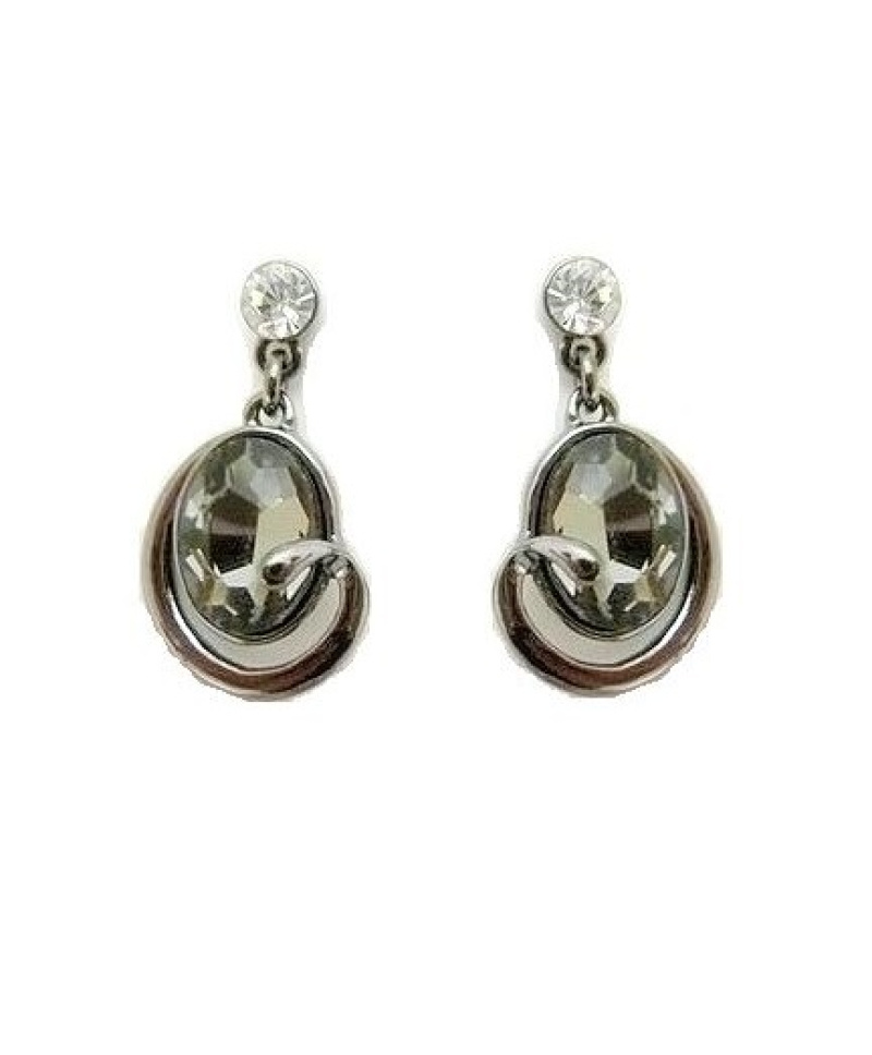 Mayorista BELLE MISS - Pendiente de metal gris con cristal