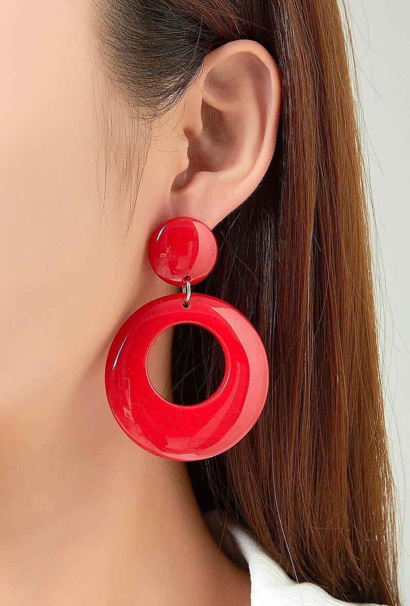 Wholesaler BELLE MISS - Round resin earring