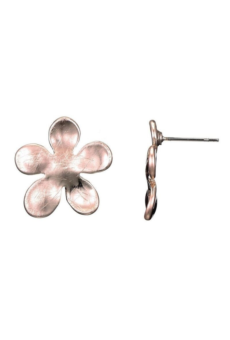 Grossiste BELLE MISS - Gwenaelle - Boucle oreille tige dore rose