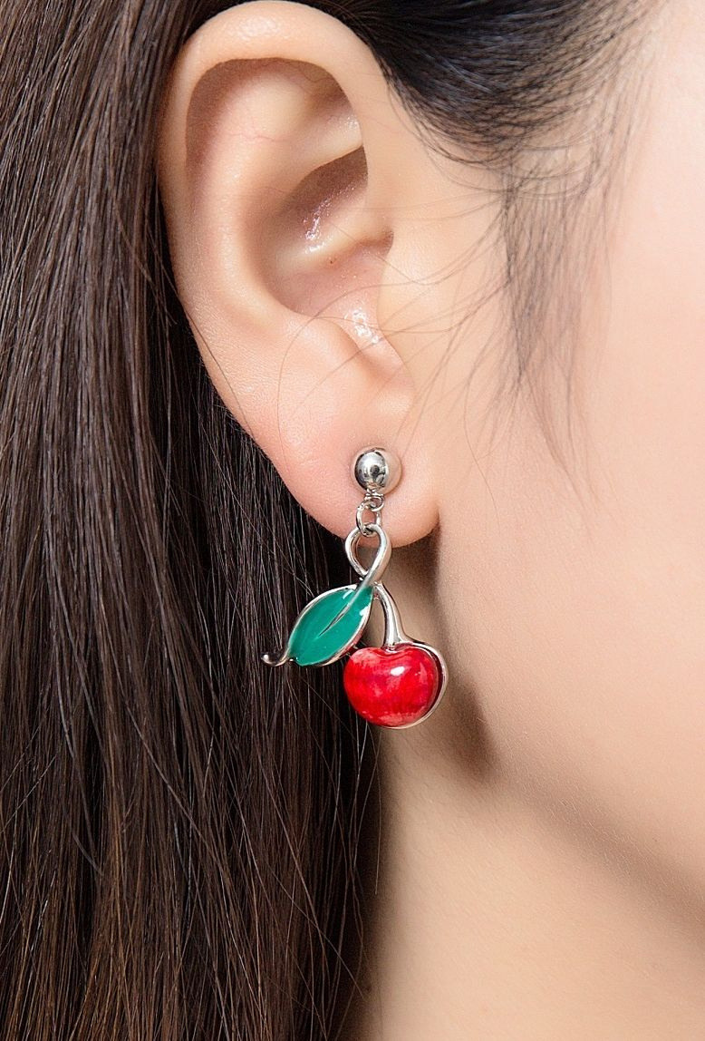 Wholesaler BELLE MISS - Amber - Red stem earring