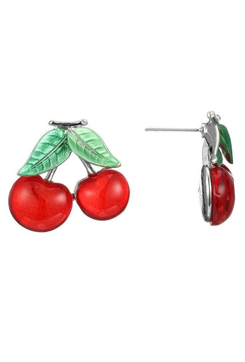 Mayorista BELLE MISS - Lisa - Pendientes de tallo rojo
