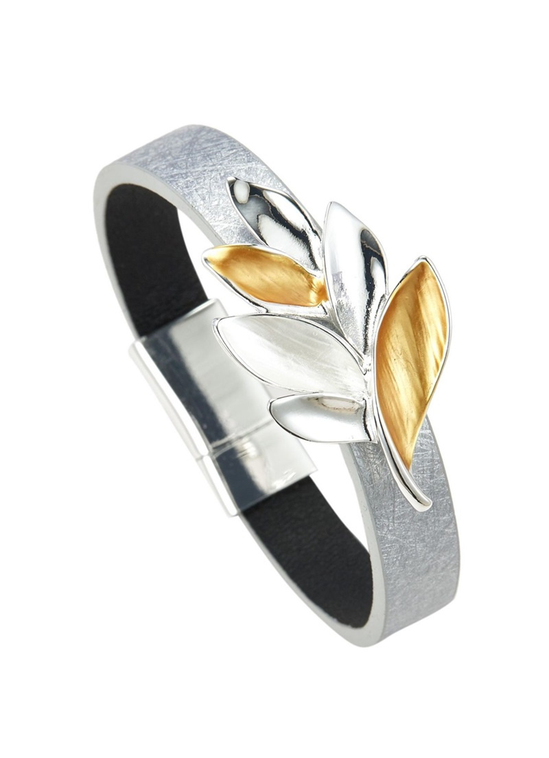 Wholesaler BELLE MISS - Magnetic bracelet with leaf motif