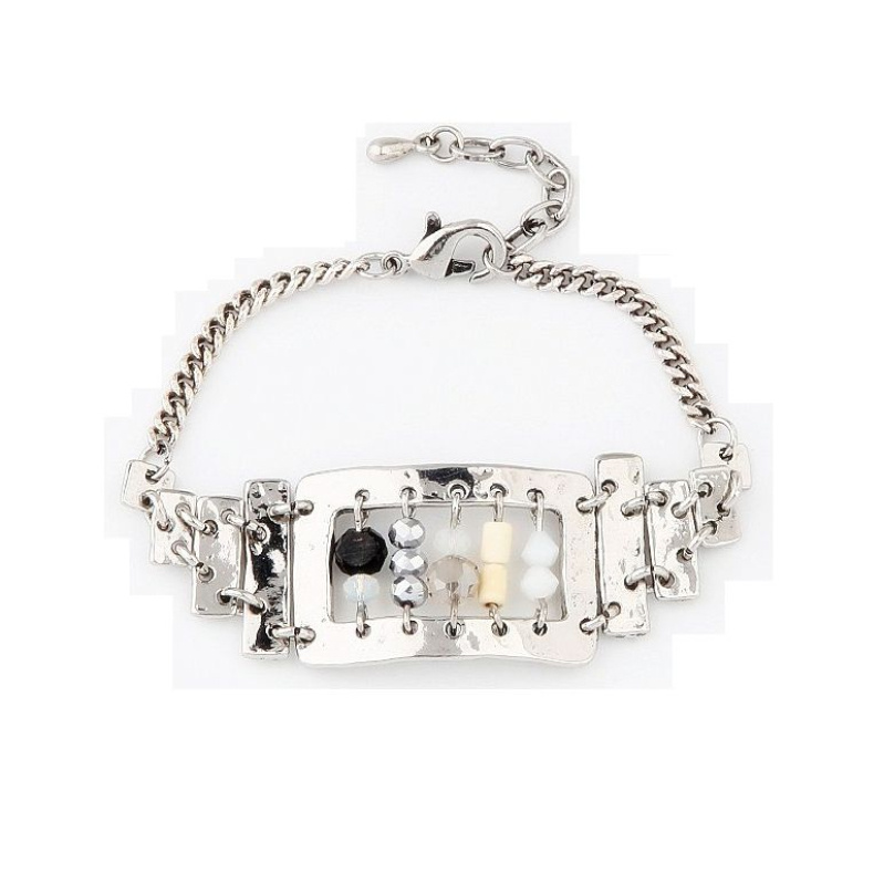 Grossiste BELLE MISS - bracelet geometrique à mousqueton