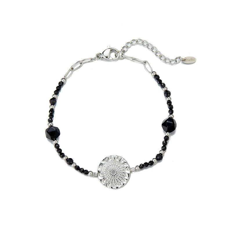 Grossiste BELLE MISS - bracelet acier et pierres