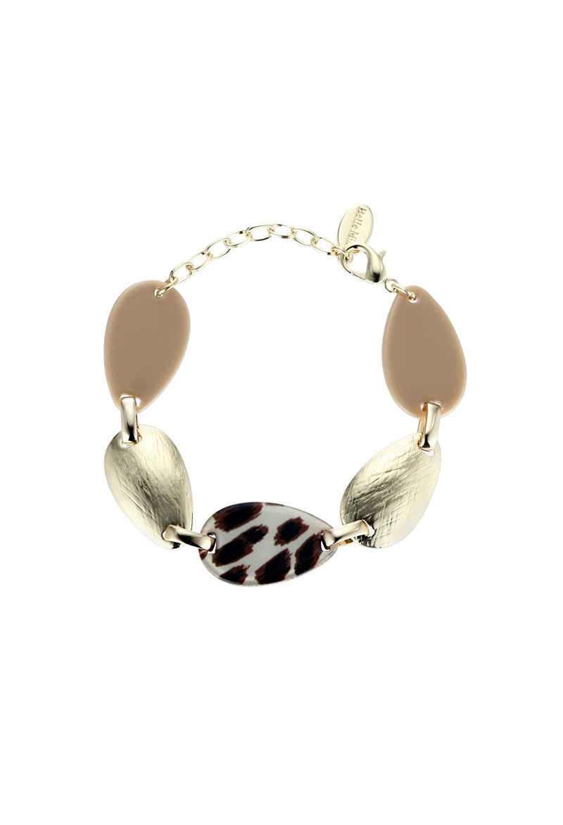 Grossista BELLE MISS - bracciale con targa in metallo e acrilico