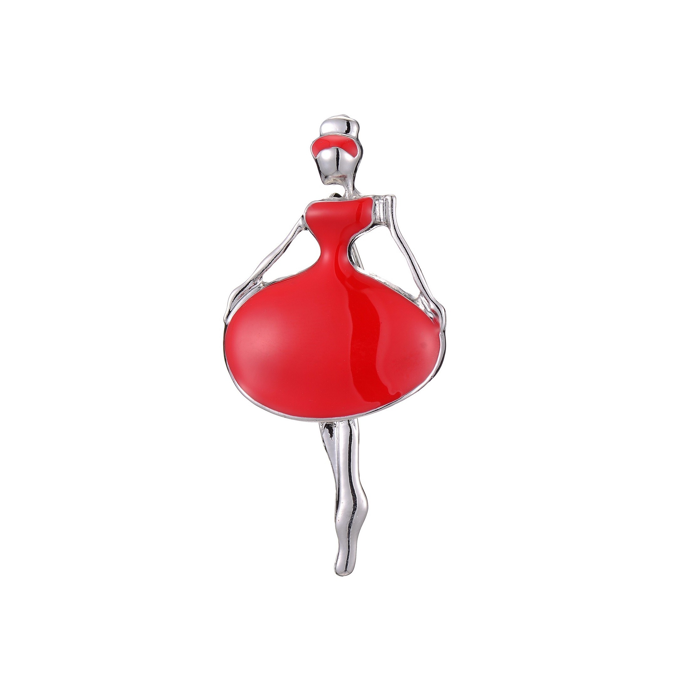 Mayorista BELLE MISS - LORENE Broche de alfiler dorado con diseño de bailarina esmaltada