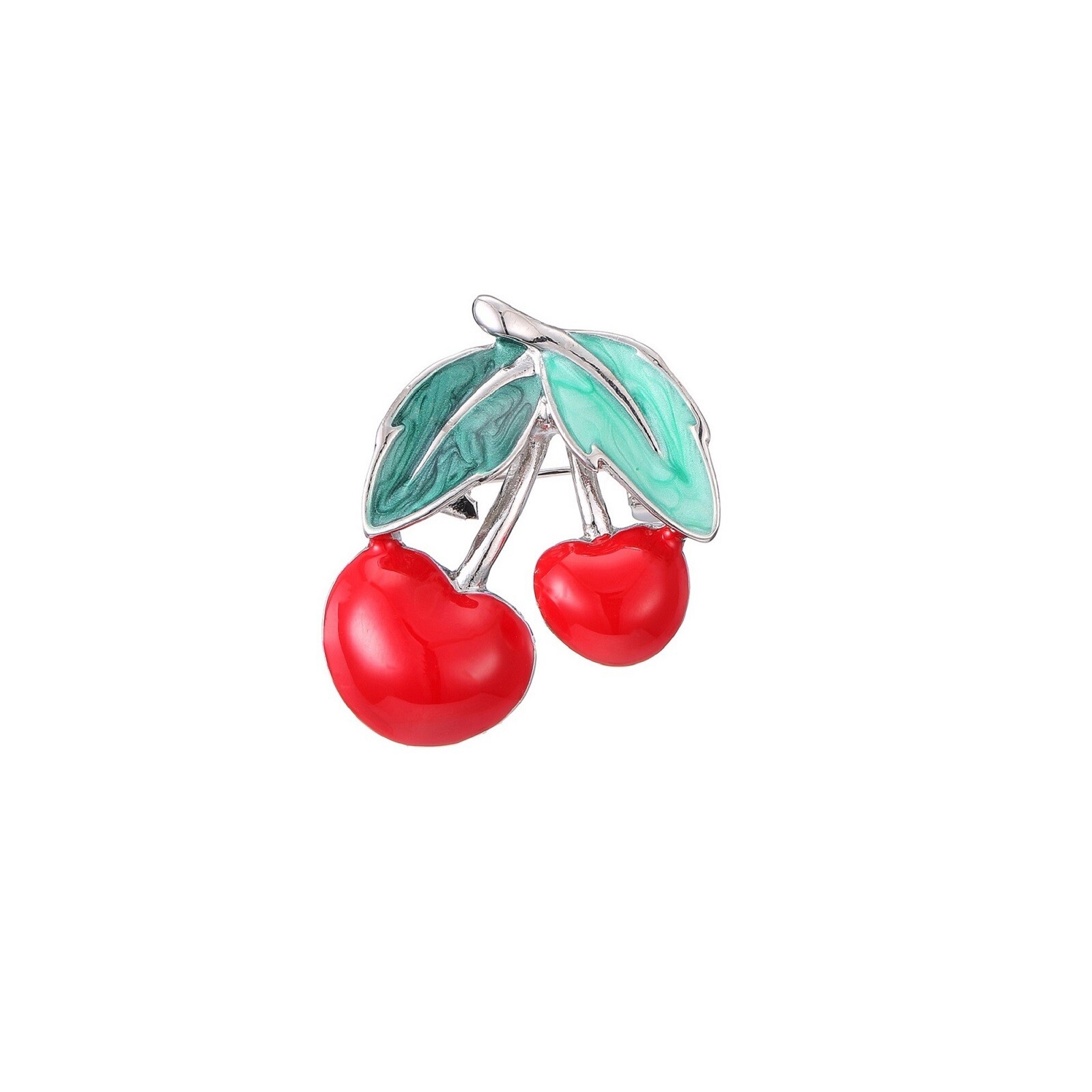 Mayorista BELLE MISS - Adine - Broche de cereza esmaltada