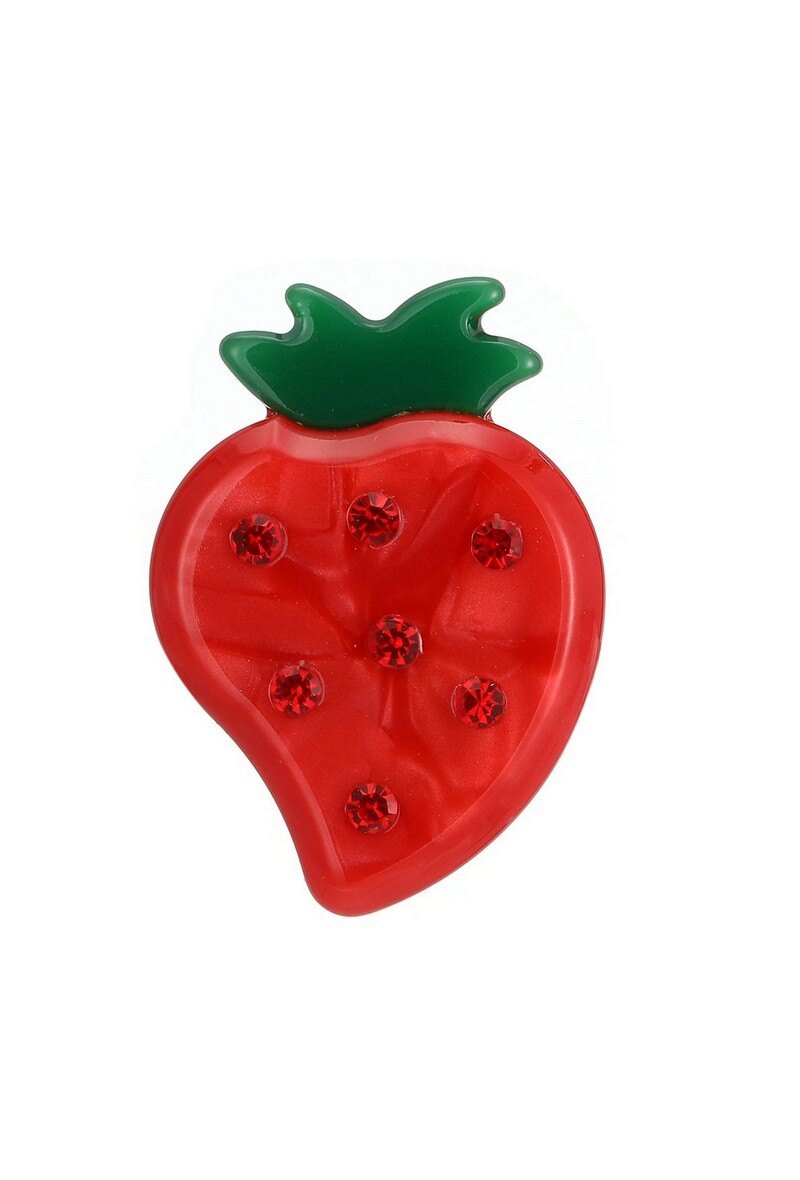 Mayorista BELLE MISS - Broche de acrílico con diseño de fresa de Katrien