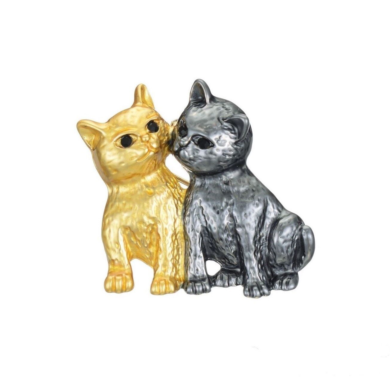 Mayorista BELLE MISS - Broche Ohara con 2 gatos bicolores