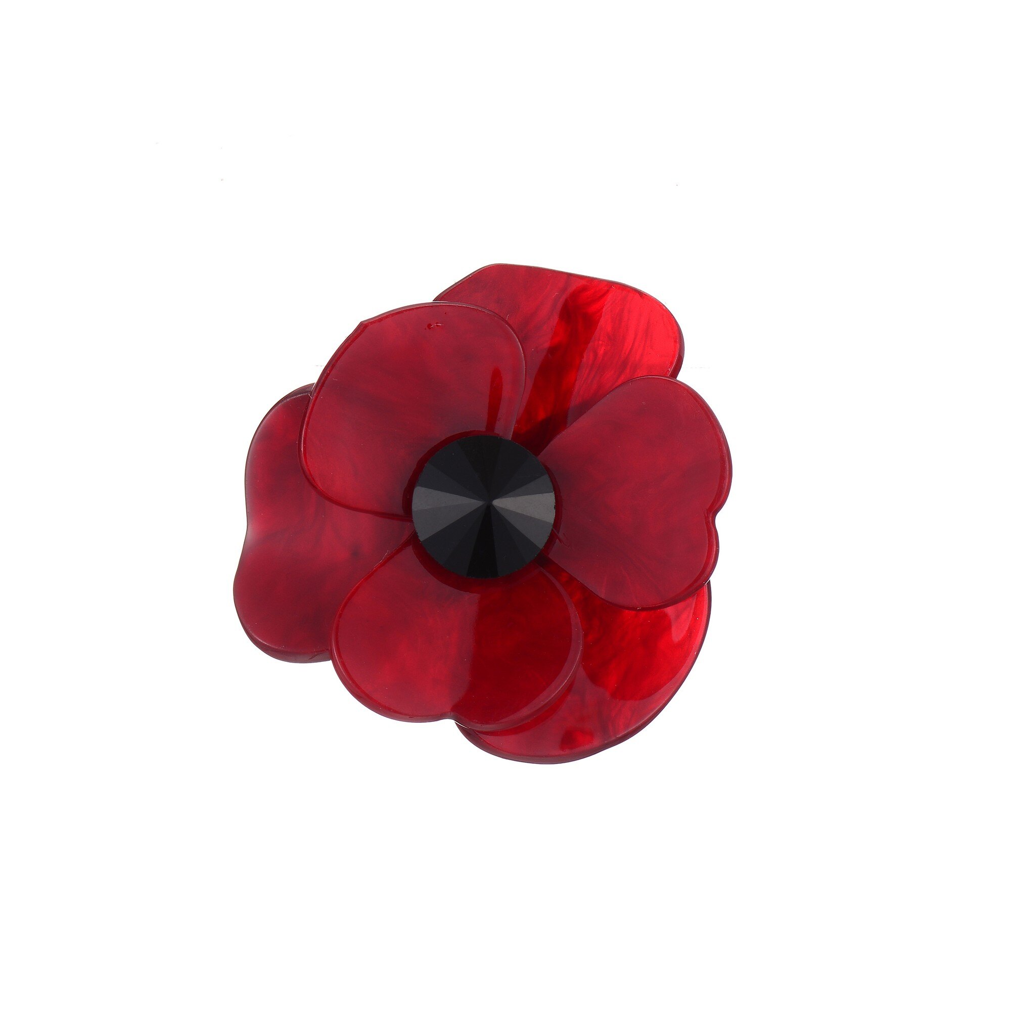 Mayorista BELLE MISS - Broche de flor roja de acrílico Lale
