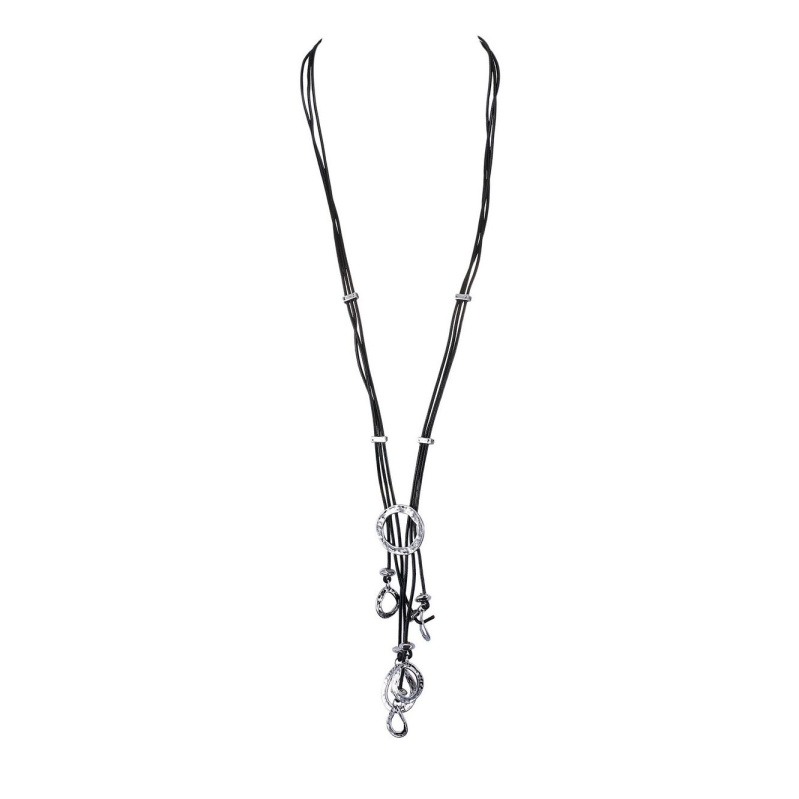 Mayorista BELLE MISS - Collar largo con anillos de metal