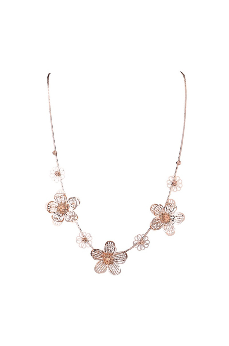 Mayorista BELLE MISS - Collar de flores de filigrana con pedrería