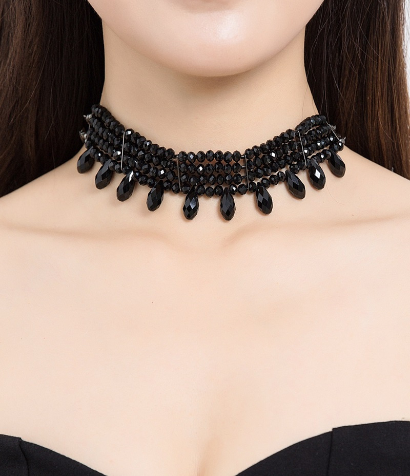 Wholesaler BELLE MISS - Crystal beaded choker