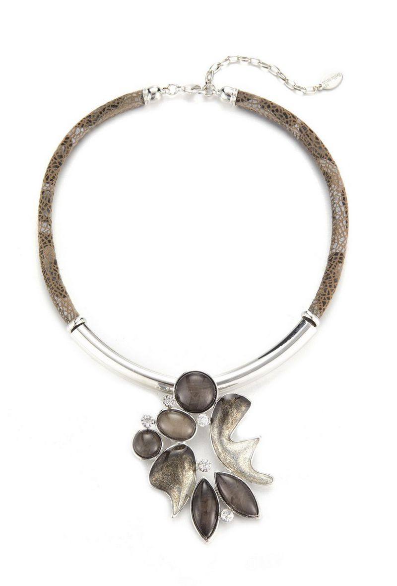 Grossiste BELLE MISS - collier cordon pendentif émaillé avec résine