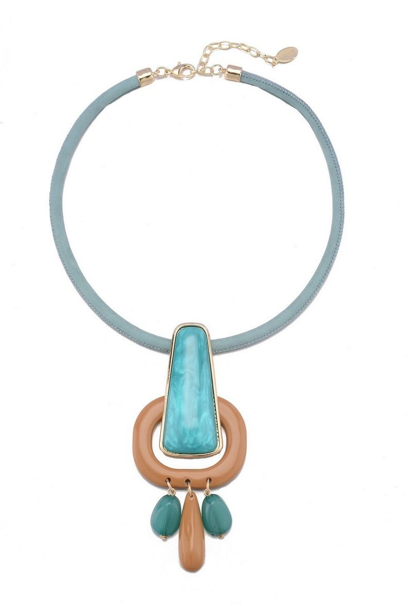 Wholesaler BELLE MISS - Barza - Blue necklace