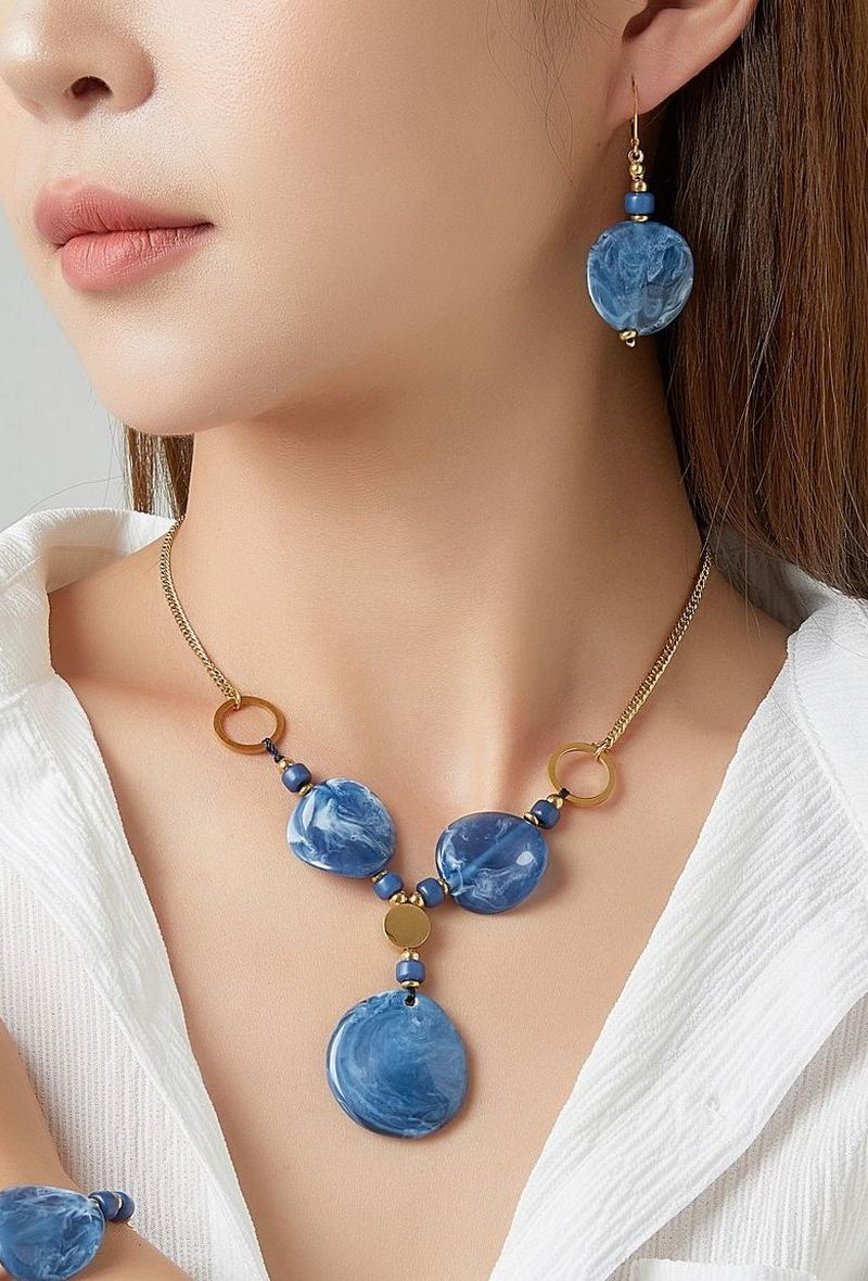 Wholesaler BELLE MISS - Urako - Steel Necklace
