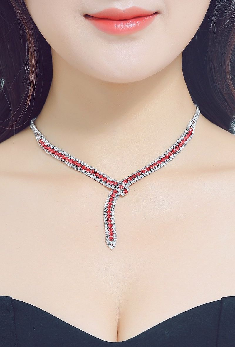 Wholesaler BELLE MISS - rhinestone necklace 1503031