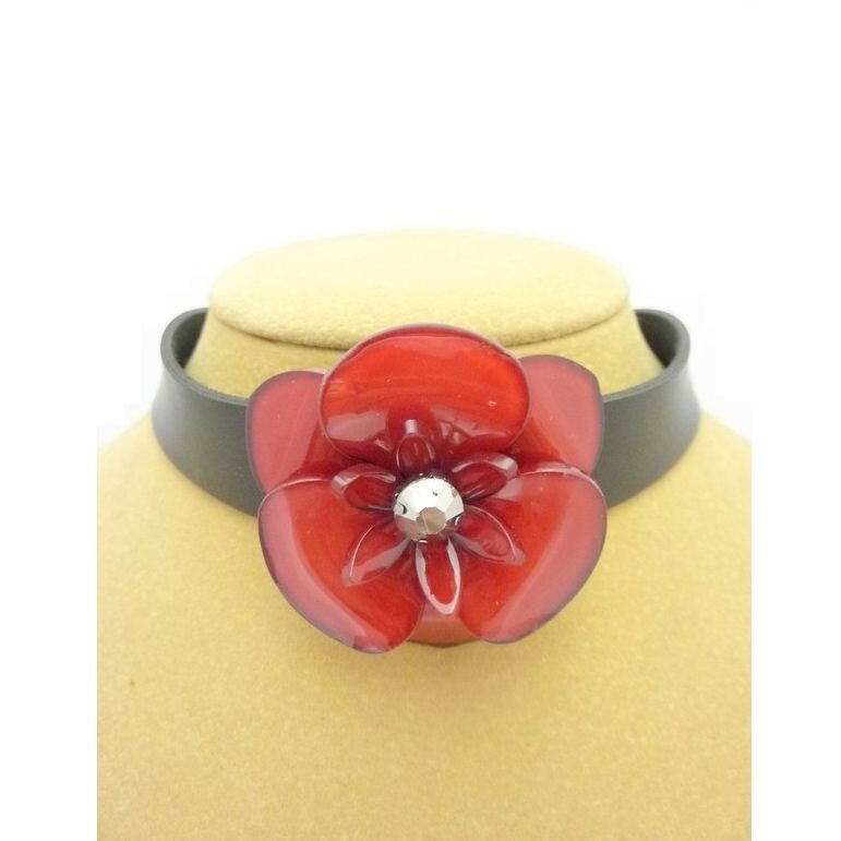 Mayorista BELLE MISS - MALVINA - Collar de amapola roja