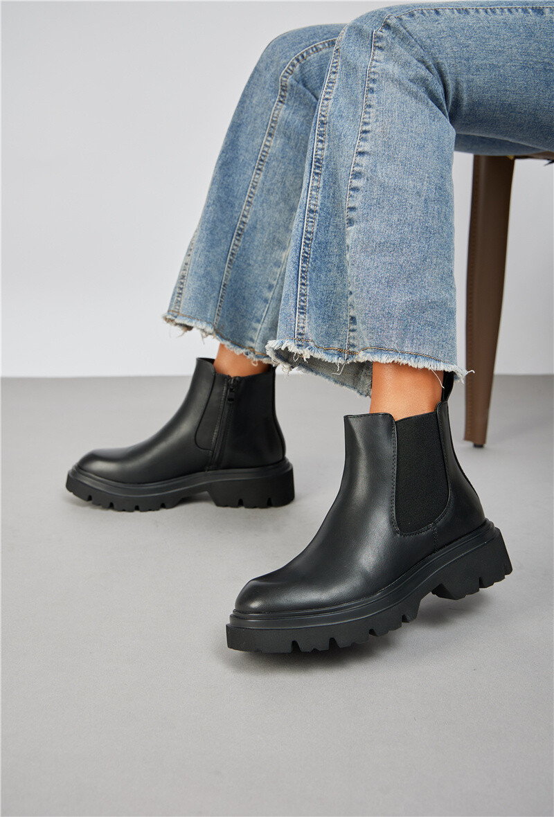 Grossista Belle Women | Super Mode - Stivaletti Chelsea con plateau