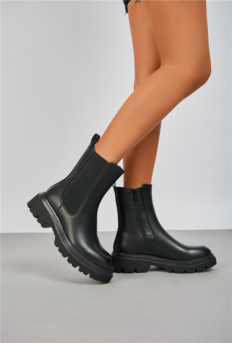 Mayorista Belle Women | Super Mode - Botines planos con suelas dentadas