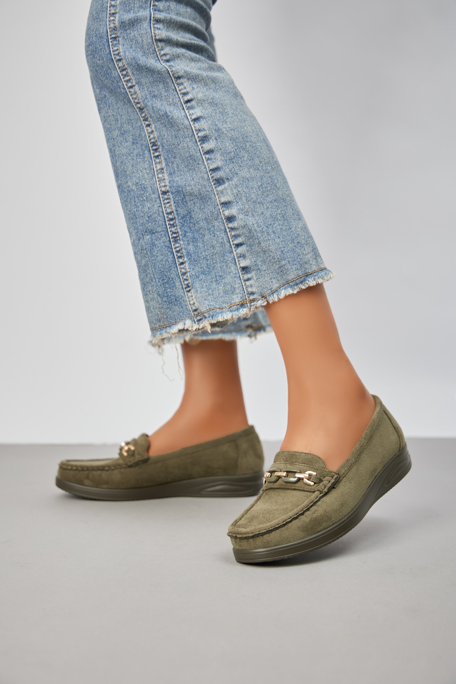 Wholesaler Belle Women | Super Mode - Comfort loafers with buckle