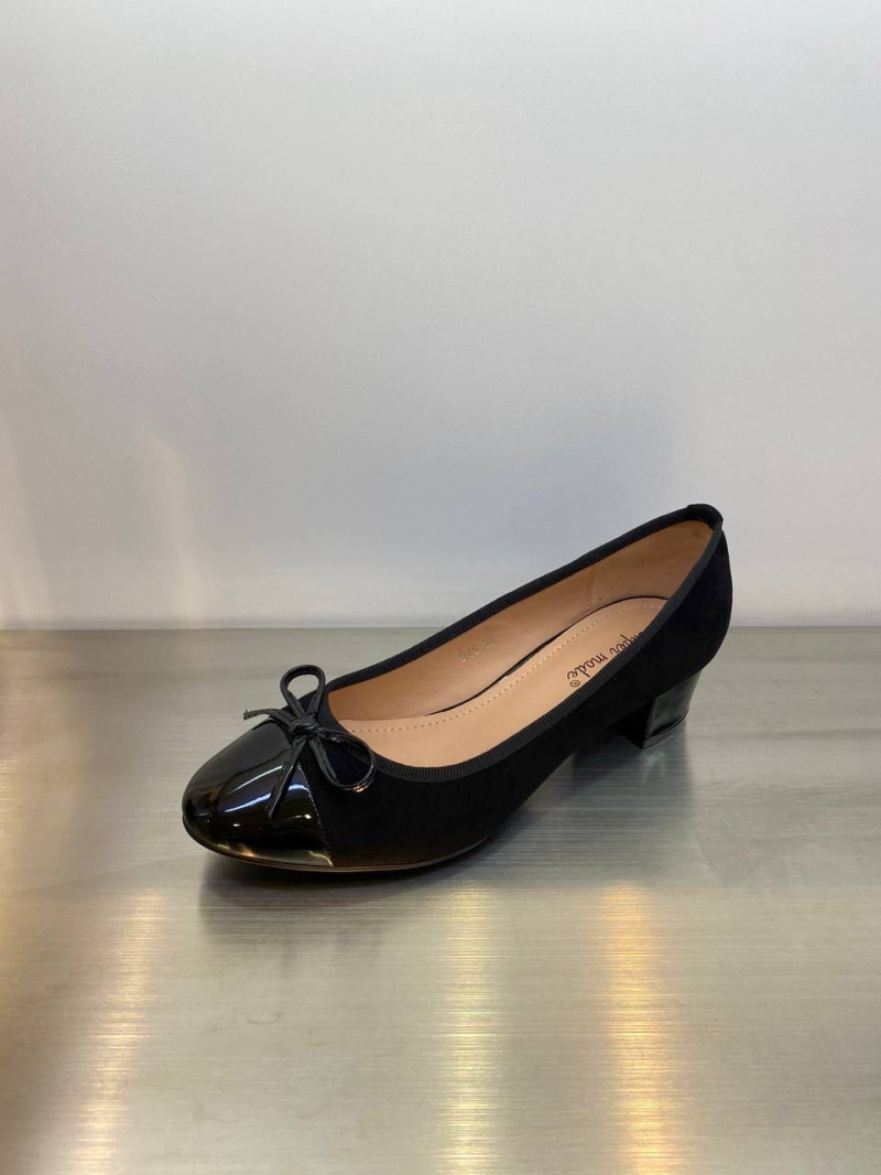 Grossiste Belle Women | Super Mode - Ballerines à talon avec nœud