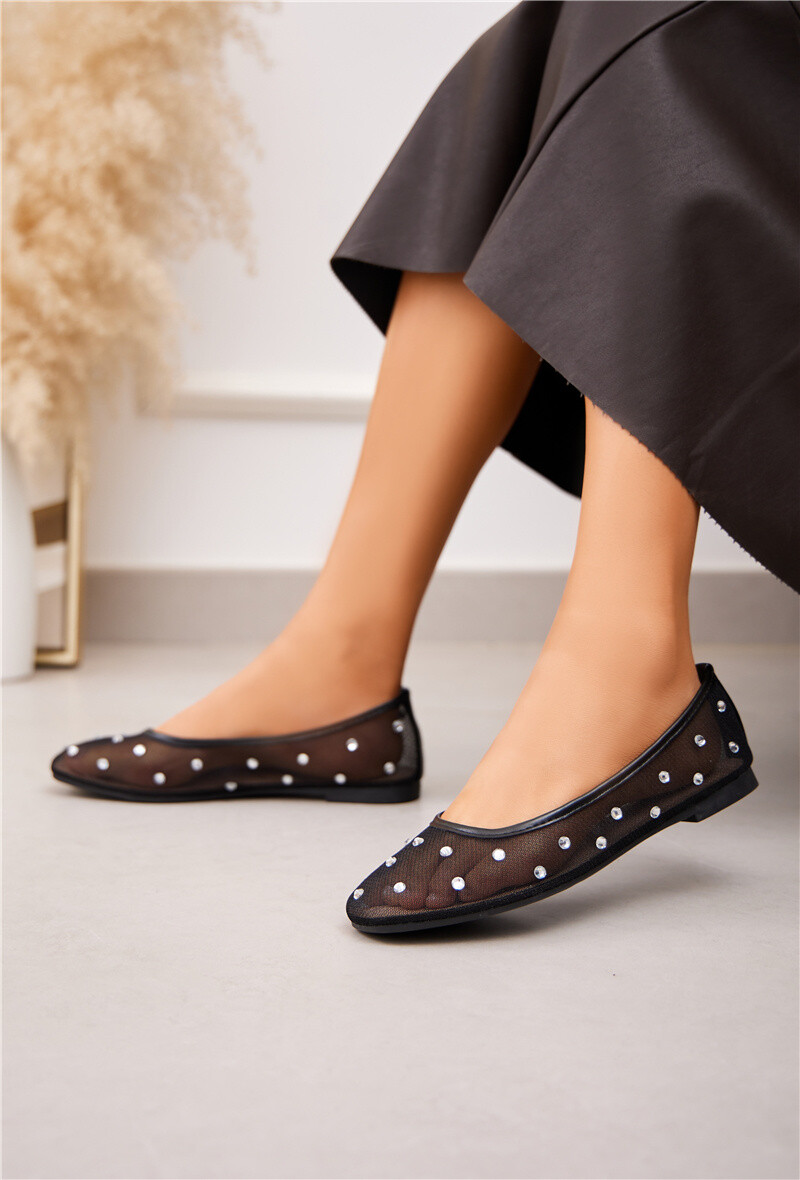 Wholesaler Belle Women - Tulle ballerinas with rhinestones