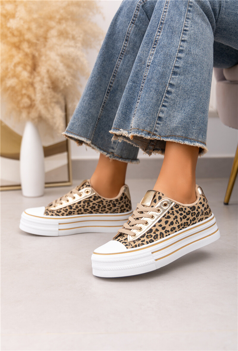 Großhändler Belle Women - Keilsneaker mit Streifen und Spitze